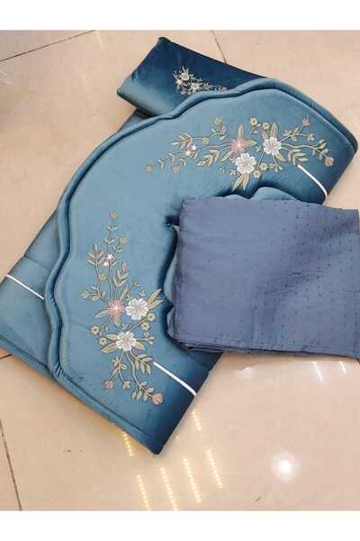 SSDM طقم سجاد ملكي عرائسي سجادة مبطنه اسفنج مع شرشف واسع وانيق مع بيت المصحف ...