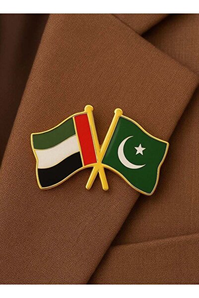 International Uniforms Pakistan UAE Twin Flag Chest Badge