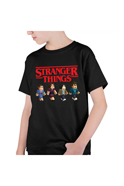 OEM Tricou Copii Baieti Stranger Things in Roblox Minecraft Abis