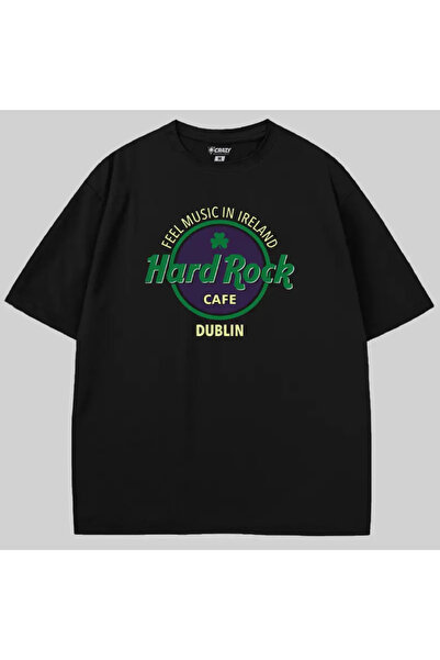 Crazy Tricou Hard Rock Coffee Dublin Logo supradimensionat