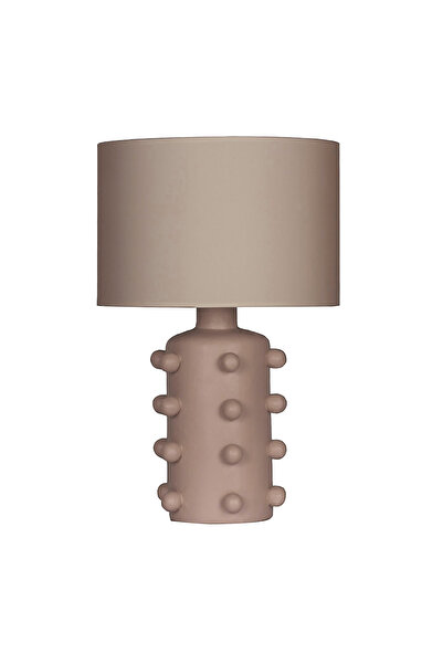 MOENAStudio Valencia Handmade Ceramic Lampshade – Rose Color Body & Powder Hat
