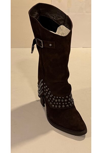 EMRE SARAÇ Genuine Leather Boots Nubuck Leather Esz1493