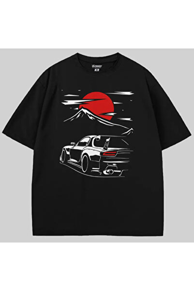 Crazy Tricou Mazda Rx 7 Fuji Mountain supradimensionat