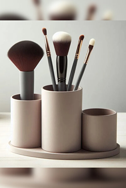Genç 3D Organizator de machiaj Saskia |   Suport pentru pensule de machiaj | ...