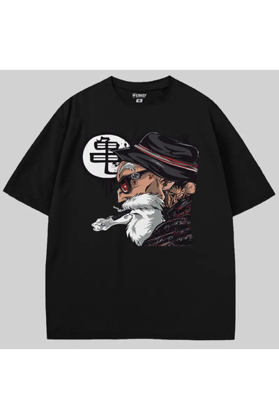 Crazy تي شيرت دراغون بول ماستر راشي سموك قصة فضفاضة