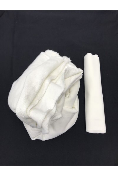 Yiğit Kumaş Ribbed Fleece-Lined 3-Thread Fabric Ecru, Piece 90X190 cm