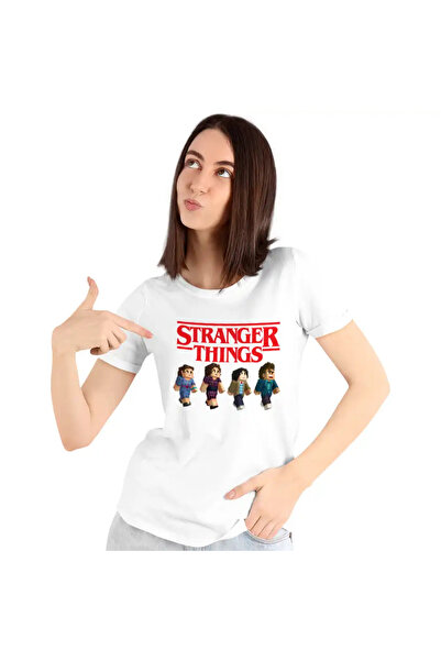 OEM Women's T-Shirt Stranger Things in Roblox Minecraft Abyss