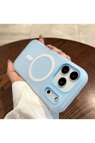 Flippy Case jelly magnetic 2in1, flippy, for iphone 17 pro max, magsafe, blue...