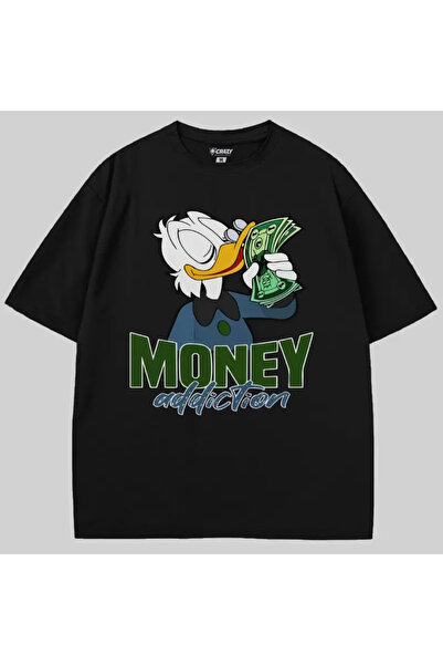 Crazy Μπλουζάκι Money Addiction oversized