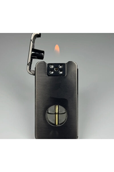 Mihristore Sese Duyarlı Benzinli Çakmak Hediyelik Çakmak Gri