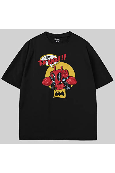 Crazy Μπλουζάκι Deadpool I Am The Night oversized