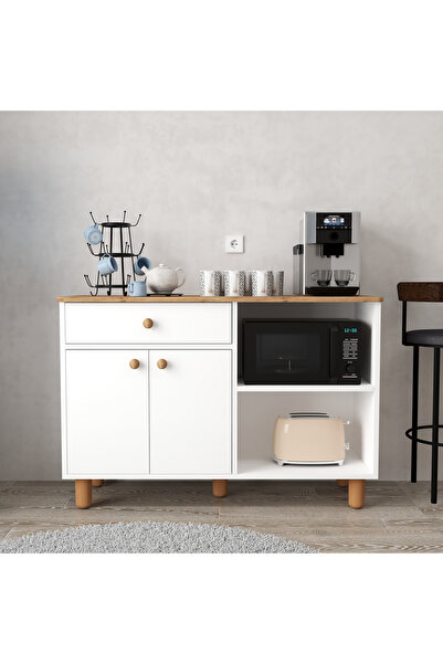 SESA MOBİLYA AKSESUARLARI FREYJA kahve köşesi dresuar şifonyer çok amaçlı dol...