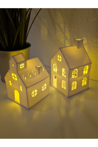 ersu store 2'li Tealight Ev Dekorasyon Tea Light Mumle Dahil Hediyelik Aksesuar