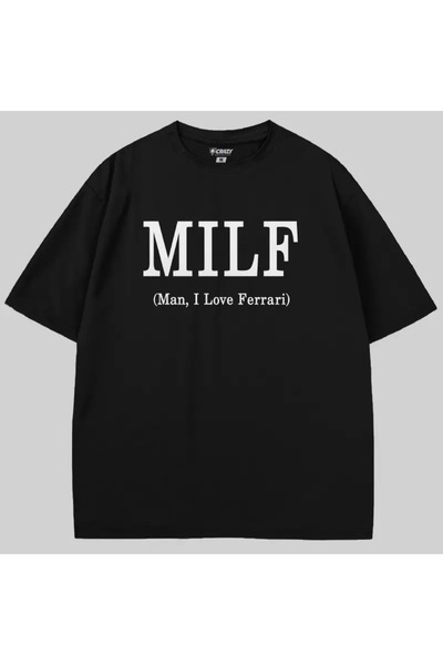 Crazy Μπλουζάκι Milf oversized