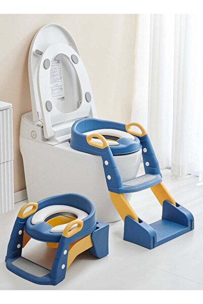 BAYBEE Vega 3-in-1 Baby Potty Seat With Ladder for Kids - Blue