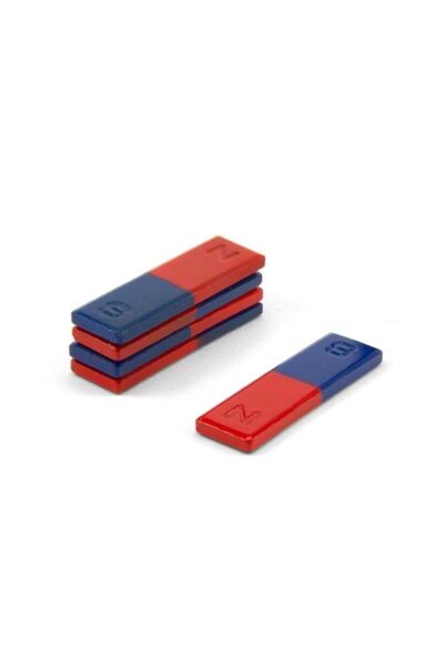 Mahi Max 3 Adet Çubuk Mıknatıs Sn Bar Mıknatıs Deney Ödev Magnet 5 Cm