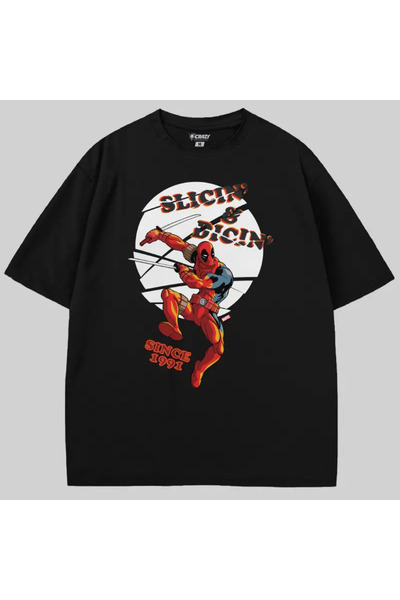 Crazy Μπλουζάκι Deadpool Slicin And Dicin από το oversized του 1991