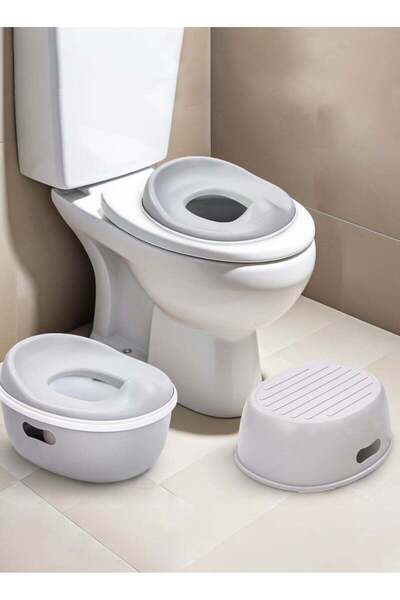 BAYBEE مقعد تدريب الأطفال على استخدام النونية - مقعد مرحاض ناندو 3 في 1 مع ما...