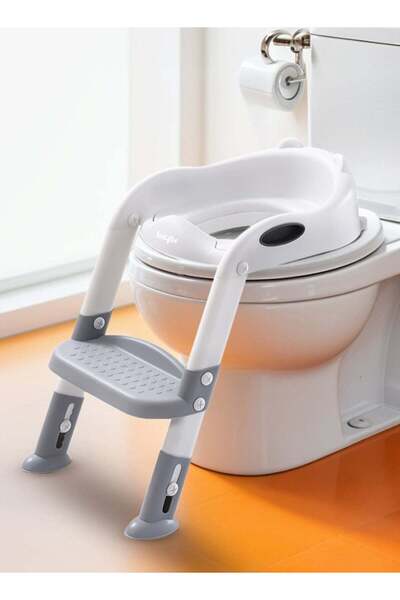 BAYBEE Baby Potty Seat With Ladder For Western Toilets - White