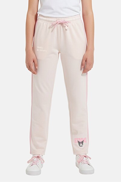 SANRIO x Kuromi Kids Girl Graphic Print pants, Pink