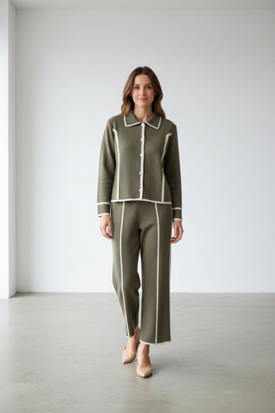 Invee Yün Karışımlı Triko Takım