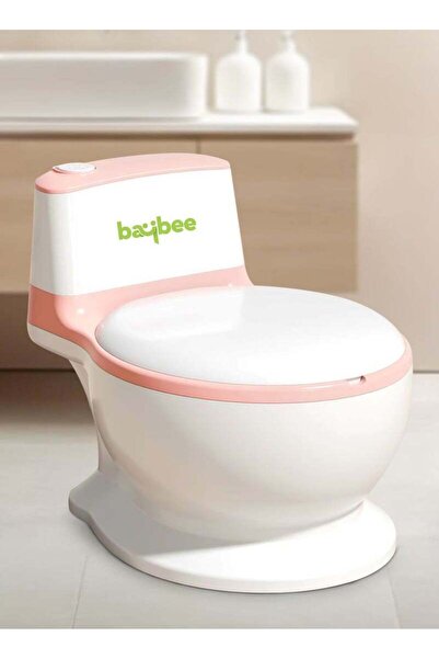 BAYBEE مقعد مرحاض للأطفال بتصميم لاسو غربي - وردي