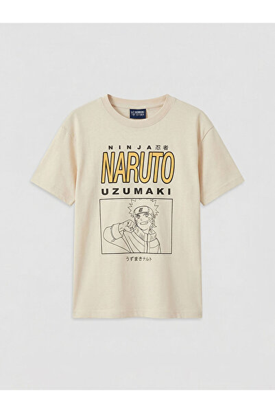 LC Waikiki Μπλουζάκι για αγόρια με στάμπα Naruto σε μπεζ χρώμα από την GÜLİS ...