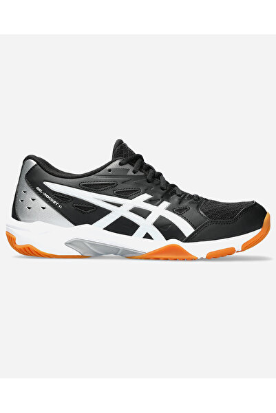 Asics حذاء GEL-ROCKET 11 للنساء باللونين الأسود والأبيض للكرة الطائرة 1072A09...