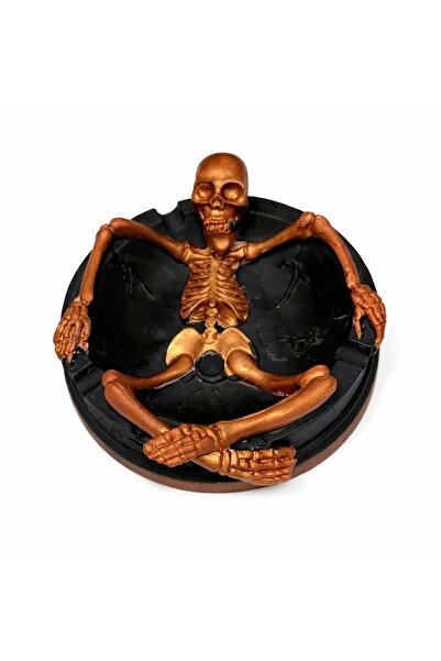 REKS Copper Color Engraved Premium Ashtray Handmade Both for Use and Decorati...