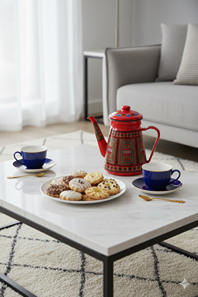 Generic Traditional coffee pot decorated with an authentic dallah design, 1 l...