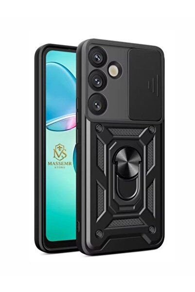 Massemr Samsung Galaxy S26 Plus Tank Lens Ringed Silicone Case Shock-Absorbin...