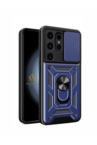 Massemr Samsung Galaxy S26 Ultra Tank Lens Ring Silicone Case Shock-Absorbing...