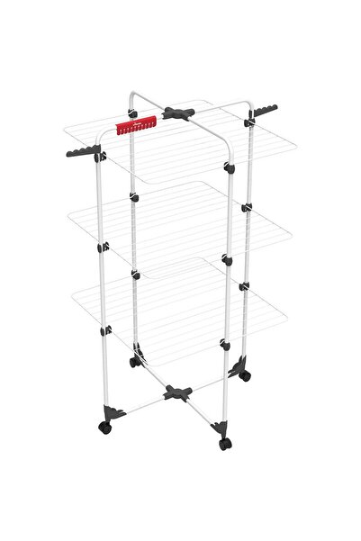 AyrStore Mixer Çelik Dikey Çamaşır Askılığı, Beyaz, 5 x 71 x 127.5 cm