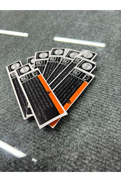 Run Grafik Shop YAMAHA UYARI STİCKER 2 ADET