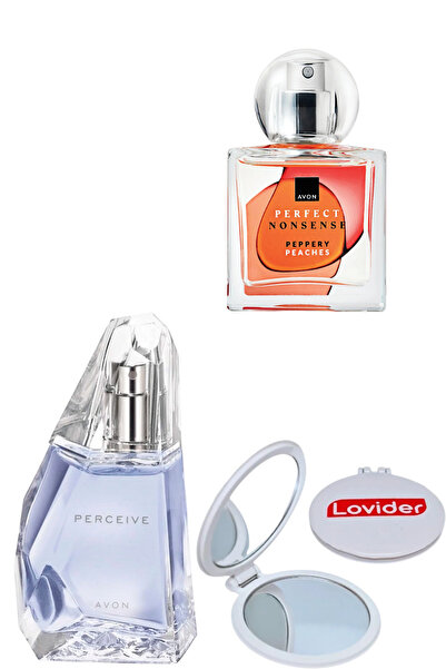 AVON Perceive Kadın Parfüm EDP 50ml + Perfect Nonsense Peppery Peaches Kadın ...