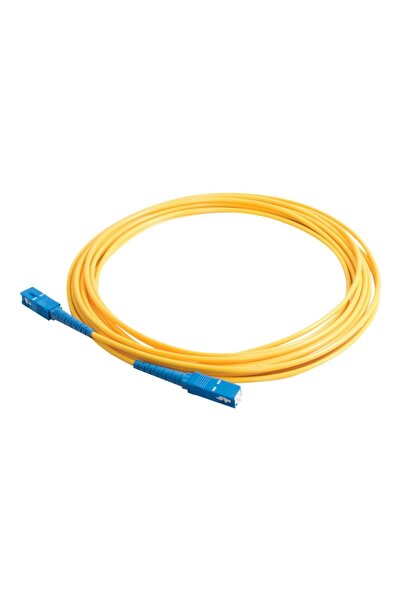 RUBU Fiber Optik Kablo 12 Metre SC-SC upc SM Simplex Lszh Os2 2.0mm Ev-ofis I...