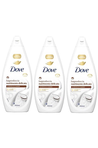 Dove Pack of 3x Nutrimento Delicato Shower Gel, 700 ml