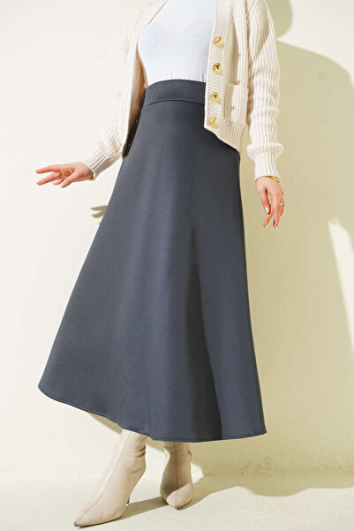 Smy moda Scuba Bell Skirt with Elastic Waist