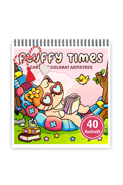 Legendary Gifts Martisor de colorat, format A5, cu spira metalica, model: Flu...