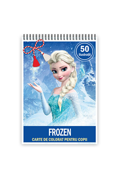 Legendary Gifts Martisor de colorat, format A5, cu spira metalica, model: Frozen