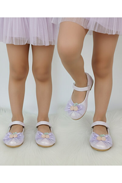 patik ayakkabı Balerini ortopedici din argint, model cireș, pentru fete, impo...