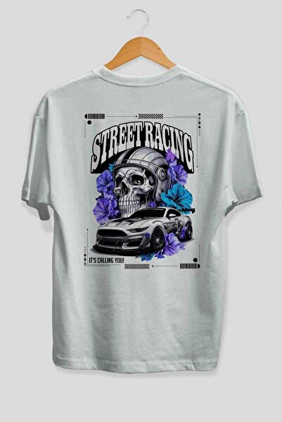 Ankhises Tricou din seria Car (91) din spate cu imprimeu supradimensionat tri...