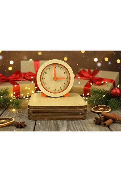 Time of Wood Orbit Clock | Yuvarlak Masa Saati