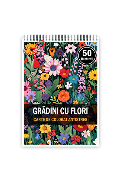 Legendary Gifts Martisor de colorat, format A5, cu spira metalica, model: Gra...