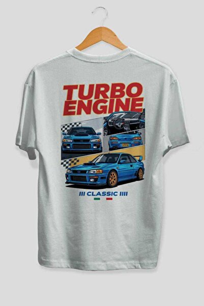 Ankhises Σειρά Car Series (80) Μπλουζάκι με στάμπα στο πίσω μέρος, λευκό, υπε...