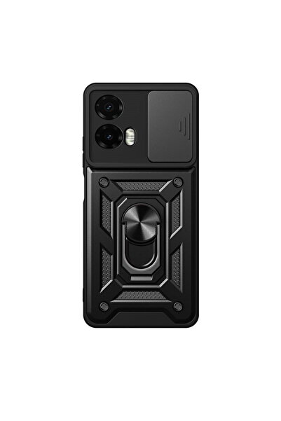 Tech-Protect Motorola Moto G35 Protective Black Case with Stand