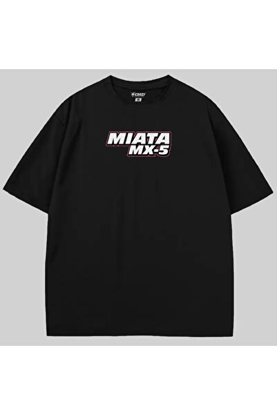 Crazy تي شيرت مازدا إم إكس 5 ساكورا قصة فضفاضة