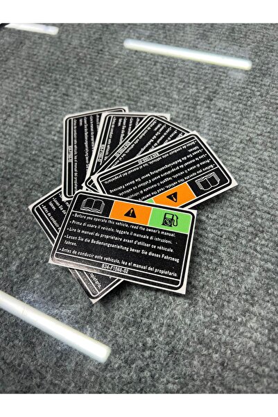 Run Grafik Shop YAMAHA UYARI STİCKER 2 ADET