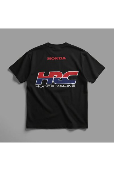 Crazy Honda Hrc Racing Logo Oversized t Shirt