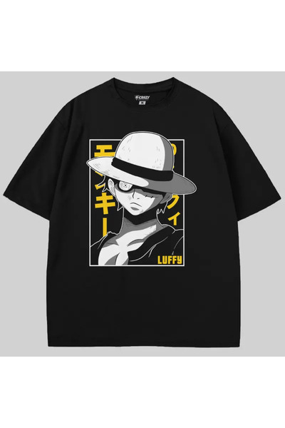 Crazy Μπλουζάκι One Piece Luffy Hat oversized